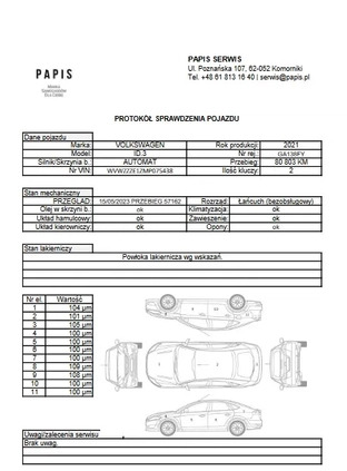 Volkswagen ID.3 cena 94999 przebieg: 80803, rok produkcji 2021 z Poznań małe 631